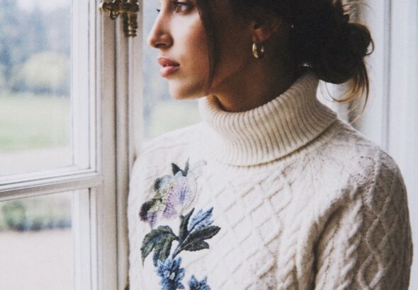 Writer, director, and producer Aylin Baykal photographed for Iconography magazine's September 2026 issue, featuring an interview about her filmmaking career and independent horror productions.